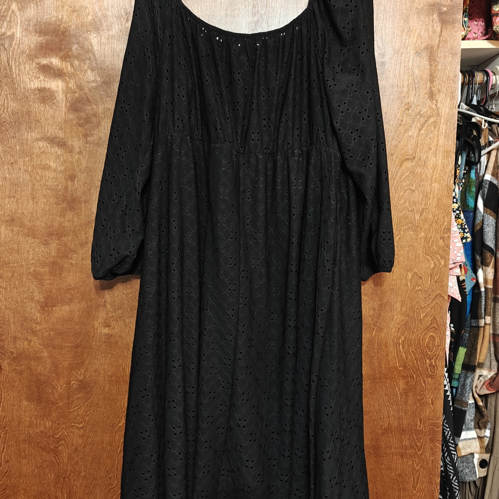BloomChic Black Long Sleeve Dress - Picture 5 of 7